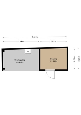 Floorplan - Dorpsstraat 4, 3751 ER Bunschoten-Spakenburg